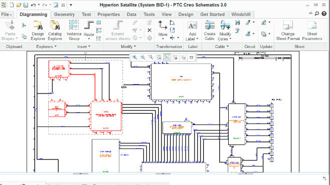 Creo-2D-s-kapcsolasi-rajz-blokkdiagram-szerkesztes Creo 2D kapcsolas rajz blokkdiagram szerkesztes
