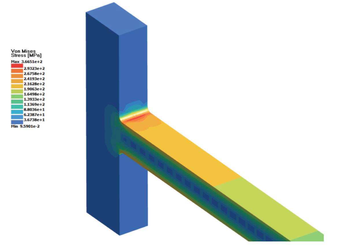 SimSolid – Von Mises egyenfeszültség
