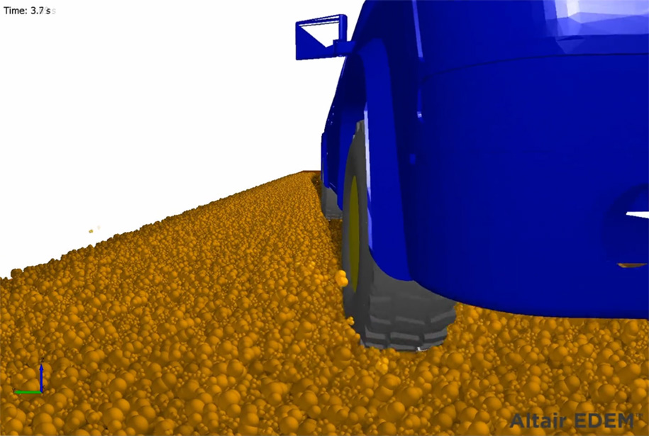 Altair EDEM szoftver használata a terepjáró járművek tervezésében 04